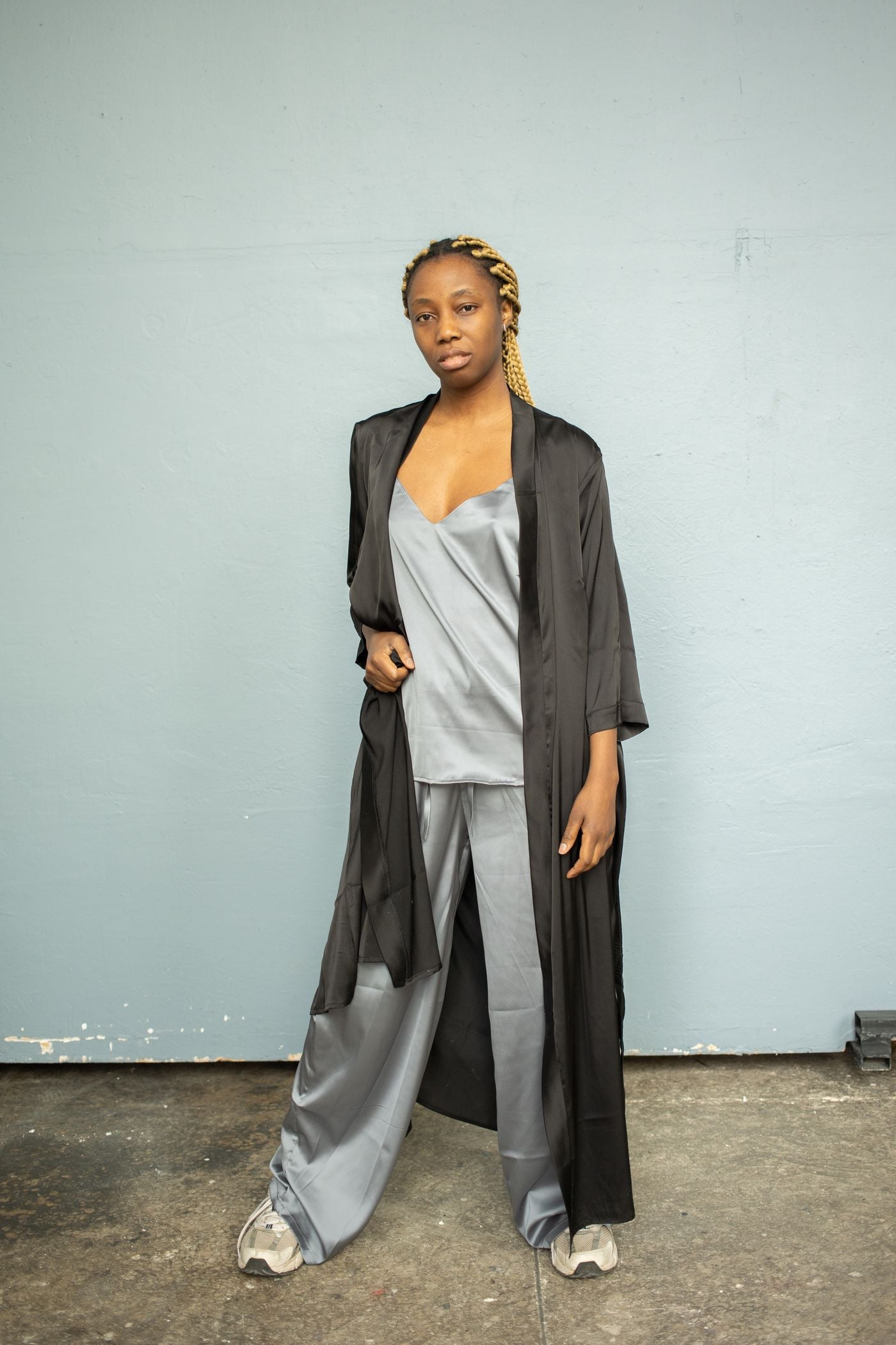 Champagne Silk Robe